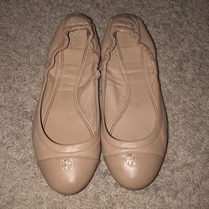 Tory Burch Nude Flats